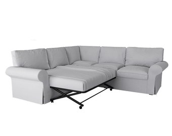 Whole Set Custom Made Cover Fits IKEA Ektorp 2+2 Corner Sofa Bed, Sleeper Cover,Replace Cover