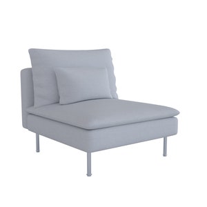 Soderhamn 1 シーセクションカバーセット、IKEA Soderhamn チェアにフィットするカスタムメイドカバー