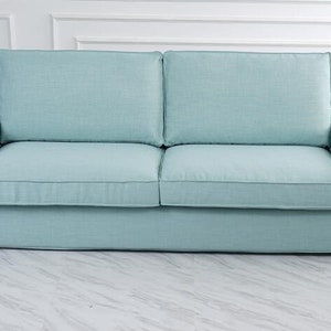 Whole Set Custom Made Cover Fits IKEA Kivik Three Seat Sofa Cover 3 Seater Sofa Cover, cotton, velvet, faux leather fabrics options