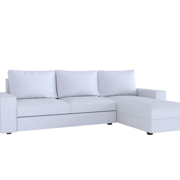 Whole Set Kivik 4 Seat Sofa with Chaise Cover, Custom Made Cover Fits IKEA 4 Seat Sofa Cover with Chaise Replace Cover