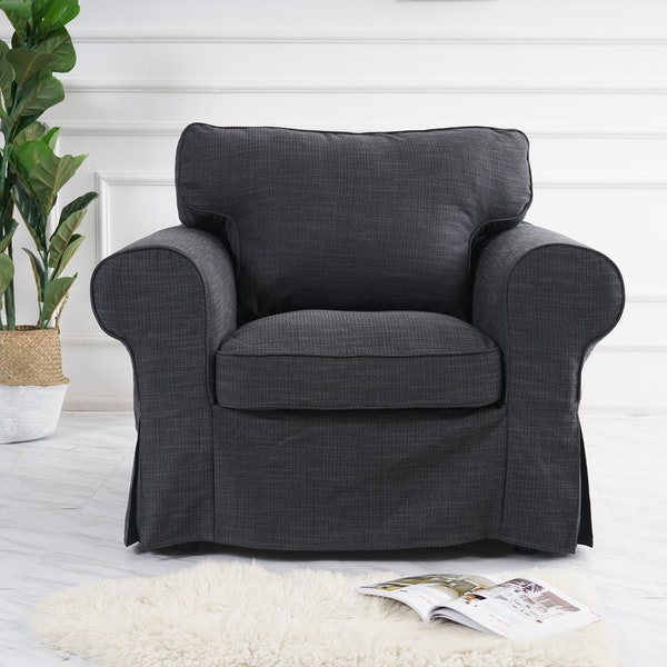 Whole Set Ektorp Armchair Cover, Custom Made Cover Fits IKEA Ektorp Armchair, Chair Cover,Replace Cover