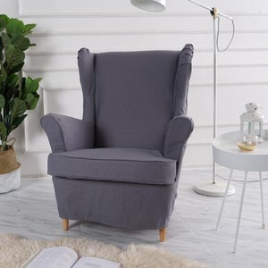 Housse de chaise Strandmon, housse sur mesure s’adapte à la housse de canapé IKEA Strandmon