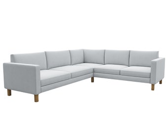 Whole Set Karlstad Corner Sofa Cover, Custom Made Cover Fits IKEA Karlstad 2+3 / 3+2 Corner Sofa, Sectional Sofa Cover