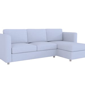 Whole Set Vimle 3 Seat Sofa with Chaise Cover, Custom Made Cover Fits IKEA Vimle 3 Seat Sofa Cover with Chaise Replace Cover
