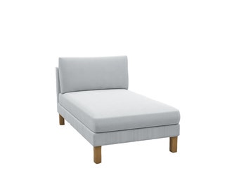 Custom Made Cover Fits IKEA Karlstad Chaise Lounge, Free Standing Chaise cover, Replace Cover