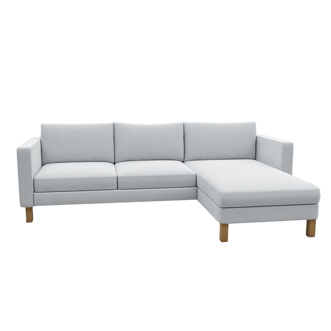 IKEA KARLSTAD 2人掛け用ソファカバー Karlstad 2人掛けソファとシェーズカバーのセット、カスタムメイド