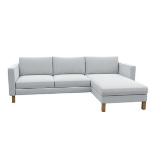 Whole Set Karlstad 2 Seat Sofa with chaise cover, Custom Made Cover Fits IKEA Karlstad Two Seat Sofa Cover with Chaise Replace Cover