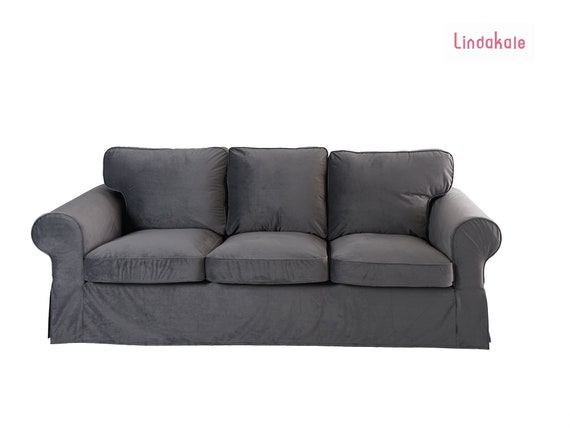 Three-Seat Sofa Cover Custom Made Cover Fits IKEA EKTORP Sofa Patterned Fabric