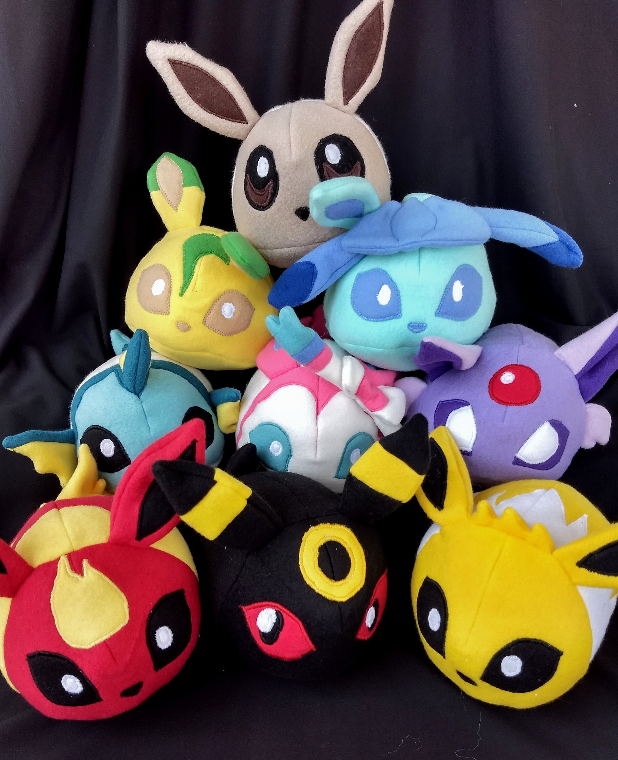 Eevee Evolution Pokemon Plush Stuffed Etsy Eevee Evolution Pokemon Plush Stuffed Etsy