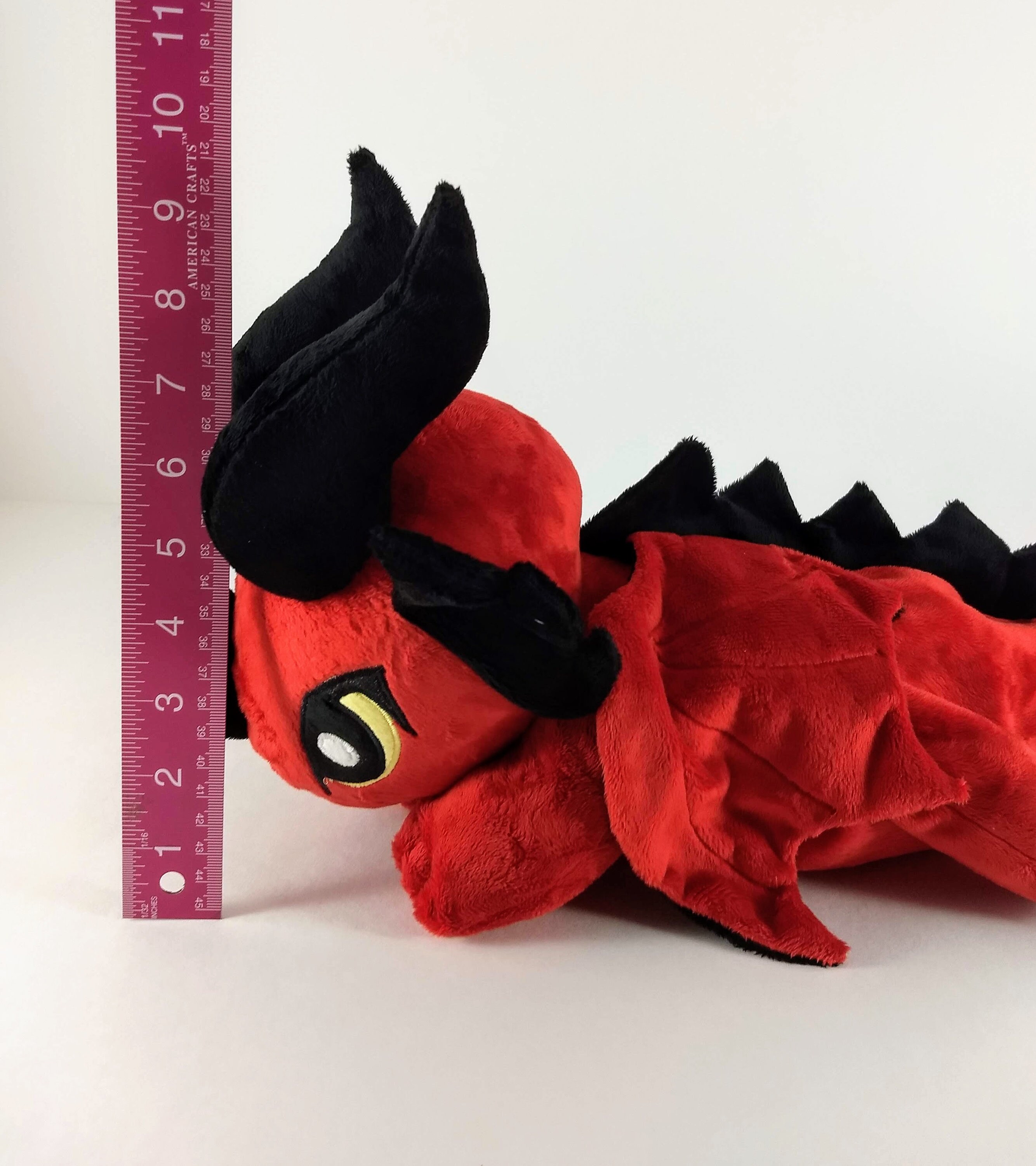 Baby Dragon/Egg XL Red and Black Reversible Stuffed Animal Etsy