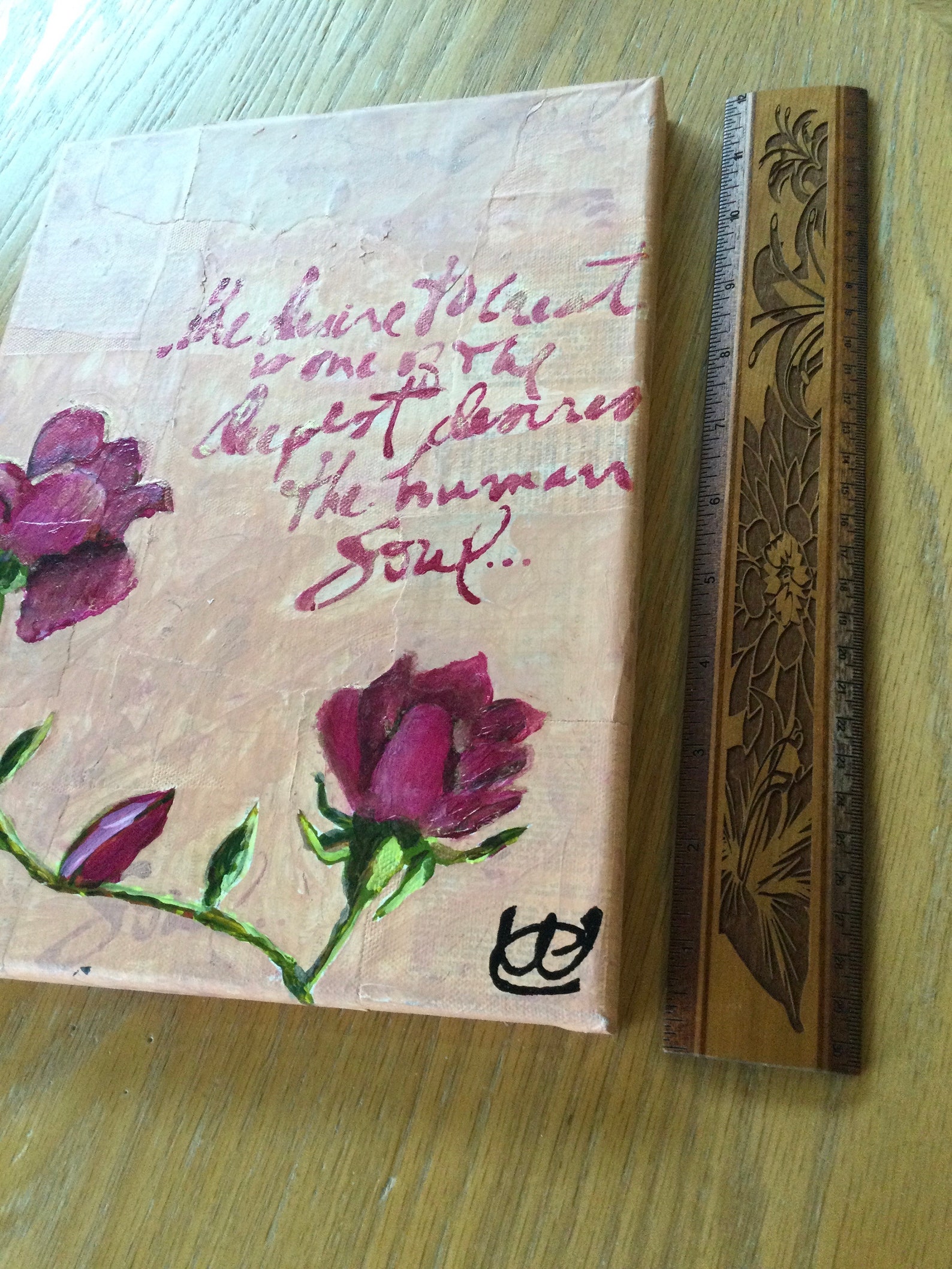 Inspirational Quote Mixed Media Art Etsy