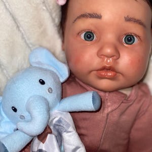 Realborn Lillian Awake - NEW Hand painted - rooted hair and eye lashes NEW