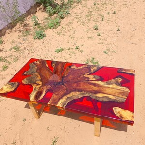 Epoxy Esstisch, Red Wave Epoxy Tisch, benutzerdefinierter Esstisch, personalisierte Möbel Red River Epoxy Tisch bestes einzigartiges neues Geschenk für Mutter Sie