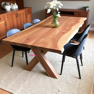 Live Edge Dining Table Wood Top | Live Edge Coffee Table Countertop | Wood Desk top | Standing Desk Top | Slab Live Edge | Table Top | Room