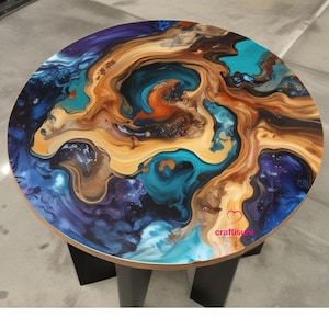 Epoxy Couchtisch Top Benutzerdefinierte Harz Epoxy Center Live Edge Tisch, Ocean River bestes Geschenk einzigartiges Neues Geschenk für Mama Ihre Laserschnittdateien