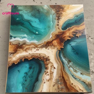 Epoxy Kaffee Ozean Fluss Tisch Handgefertigte Möbel, Harz Live Edge Epoxy Strand Themed Map Tisch, Epoxy Esstisch Top, Home Decor