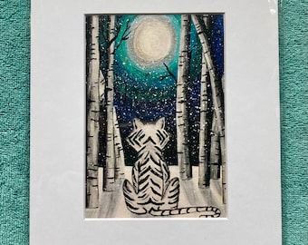 Tiger Moon Art Print