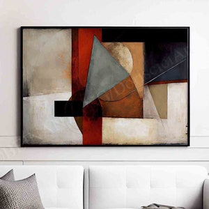 Abstract Art Print,Black Geometric wall art,Large Contemporary ART printable,Modern Abstract Painting,Minimalist wall art,instant download
