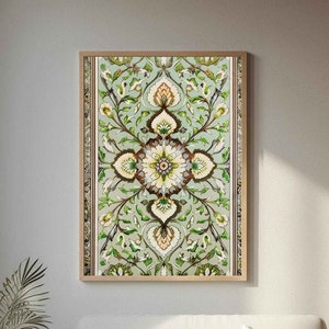 Printable Moroccan ornament photo ,Boho Tile pattern Photo art print, Oriental bohemian print,Instant Download art,living room home decor.