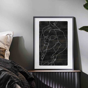 Naked Sexy Man Black-a©beinantang/dorisciciart.abstract Man Body Art