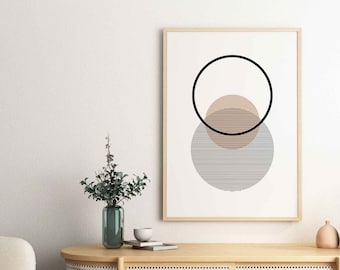 Mid Century Modern art print ,abstract geometric wall art,Geometric mid-century art,Minimal scandinavian art,abstract line art,minimalist