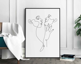 Lesbians Wall Print Etsy