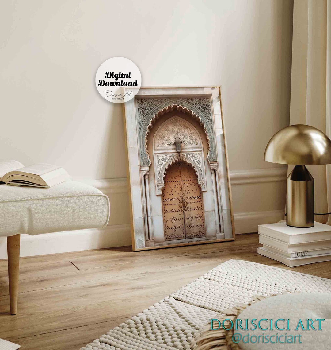 Neutral Morocco Printable Wall Art,islamic Architecture Art,sage Green ...
