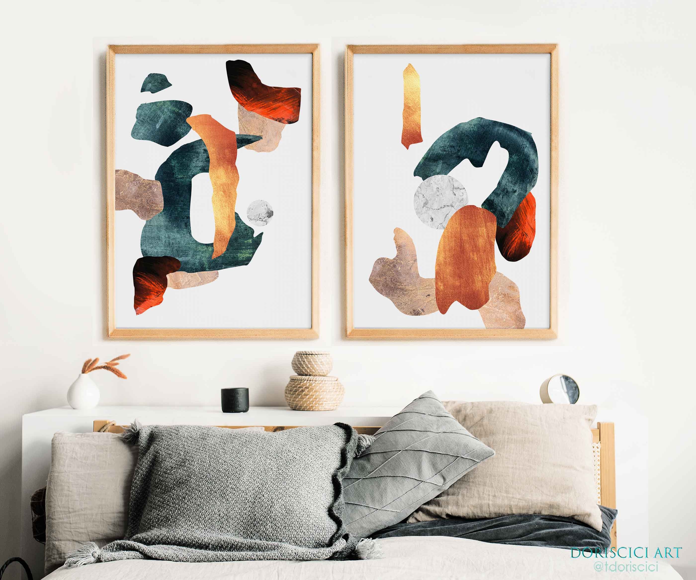 Abstract Prints Setprintable Set of 2abstract Modern Etsy