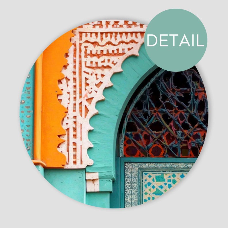 Moroccan Door art Printable Set of 3: Islamic Home Decor (Digital Download) image 11