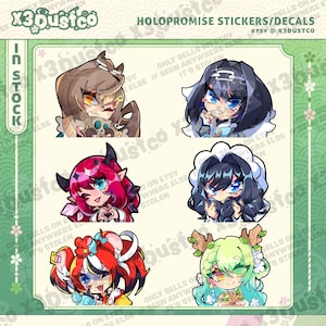 Hololive HoloPromise Vtuber Stickers/Decals
