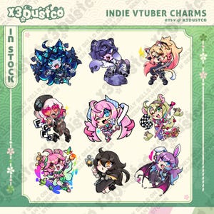 2.5in Indie Vtuber Keychain Charms 3