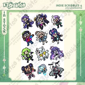 LAST RUN Indie Vtuber Scribble Stickers 4