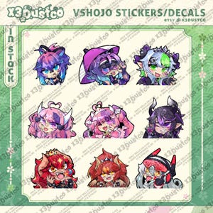 Vtuber Stickers/Decals
