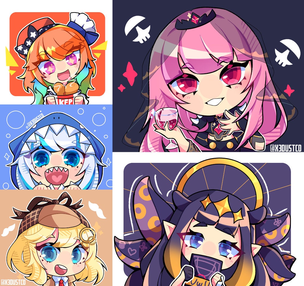 Hololive Holomyth English Sticker - Etsy