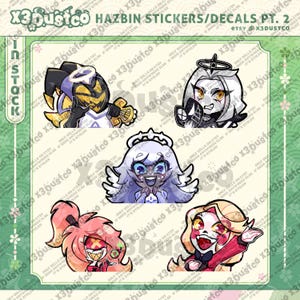 ÚLTIMA EMISIÓN Pegatinas/Calcomanías de Hazbin Hotel Parte 2