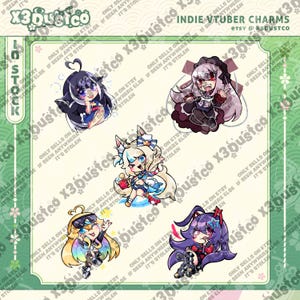 2.5in Indie Vtuber Keychain Charm