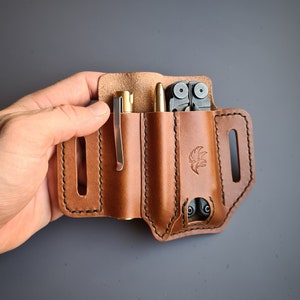 Leatherman Wave/Wave Plus/Surge Lederscheide, Edc Gürtel Organizer, Leatherman Werkzeughalter, Multitool Lederscheide, personalisierter Edc Organizer