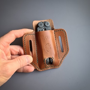 Leatherman Wave/Wave Plus/Surge Belt Sheath,Edc Belt Organizer,Leatherman Multitool Pouch,Multitool Leather Sheath,Leatherman Belt Case