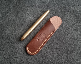 Fisher Space Pen Bullet-Lederhülle, kleiner Edc-Stift-Leder-Slip