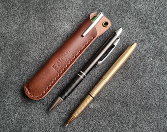 Pen Leather Slip,Pen Leather Sleeve,Edc Pen Leather Pouch,Edc Pen Leather Case,Handmade Leather Pen/Pencil/Marker Sleeve