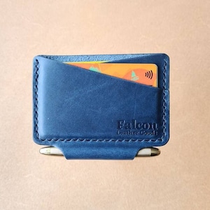 Cartera minimalista para tarjetas EDC con ranura para Fisher Space Pen