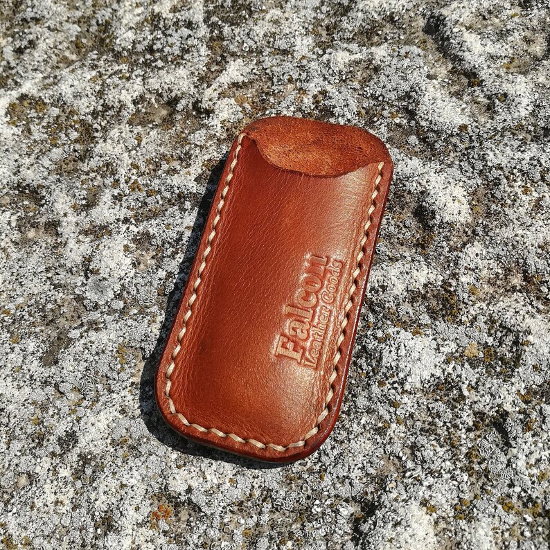 Edc Pocket Slip Leather Knife Slip Leather Knife Slip Edc Etsy