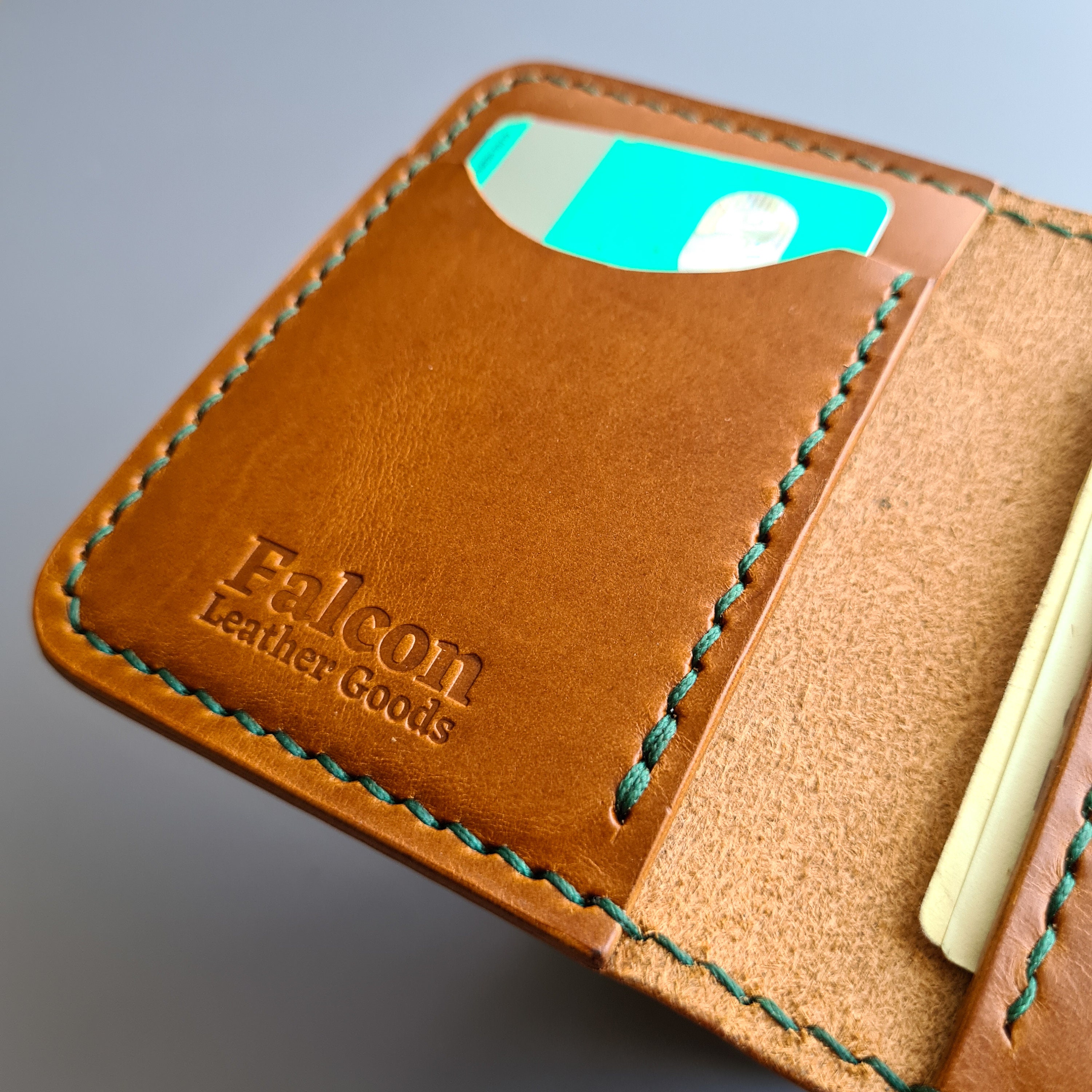 Edc Leather Wallet With a Pen Slot, Fisher Space Pen Leather