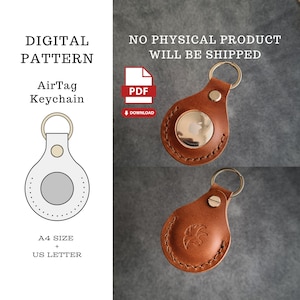 AirTag Keychain-PDF Pattern,Airtag Holder Pattern,Airtag Case PDF Template,Airtag Case Digital Pattern