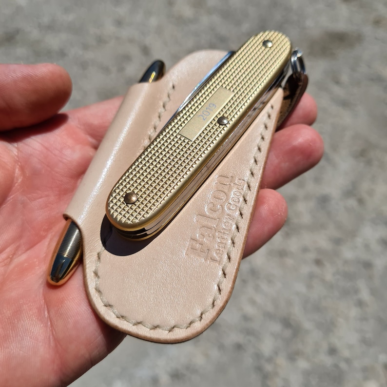 Leather Knife Pouch Edc Knife Slip Edc Pouch Edc Leather Etsy