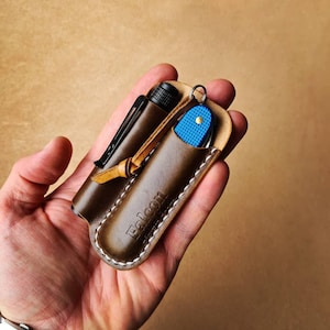 Flashlight & Knife Sheath PDF Pattern: Leather Organizer Template ...