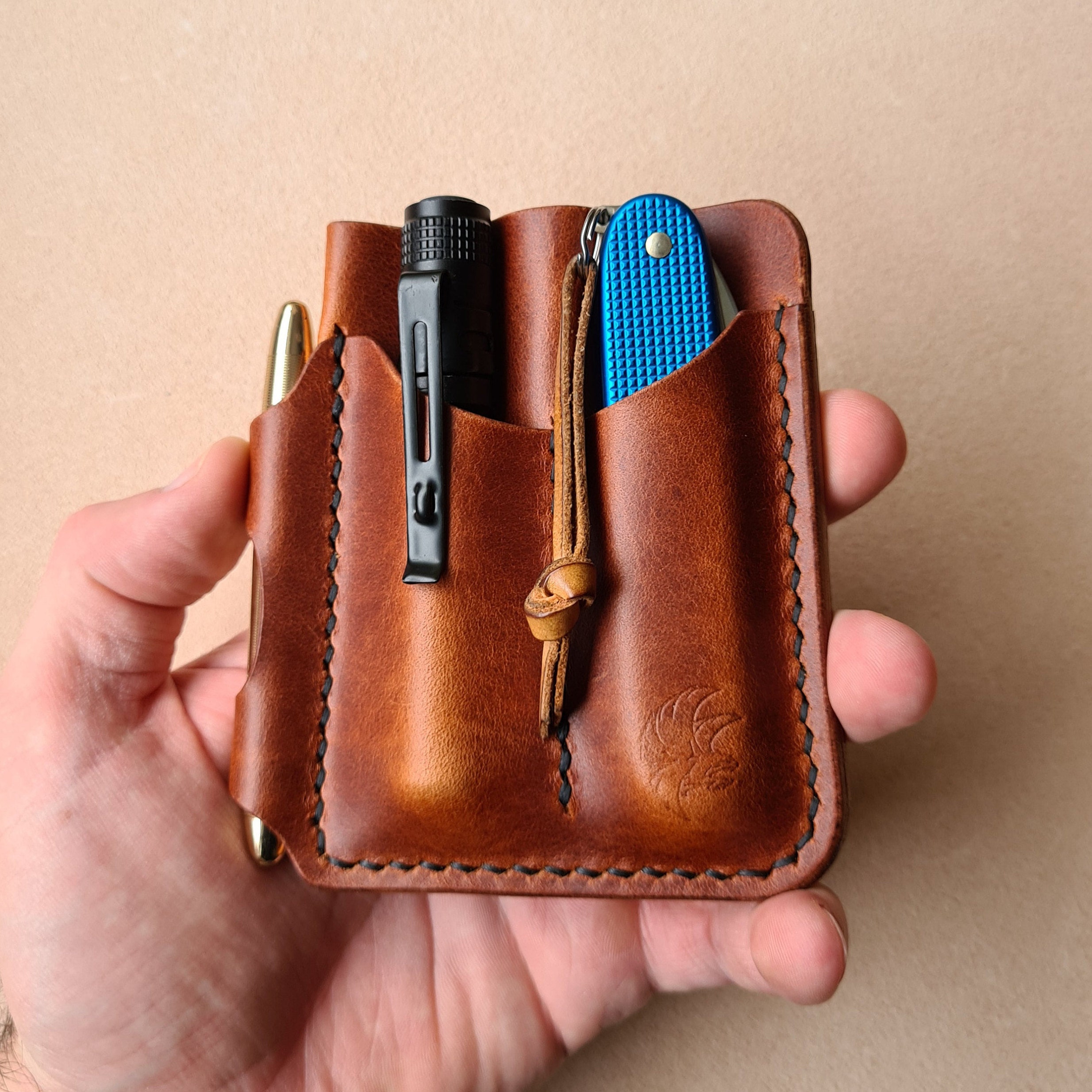 EDC Wallet Organizer Leather Edc Caddyedc Pocket Organizeredc