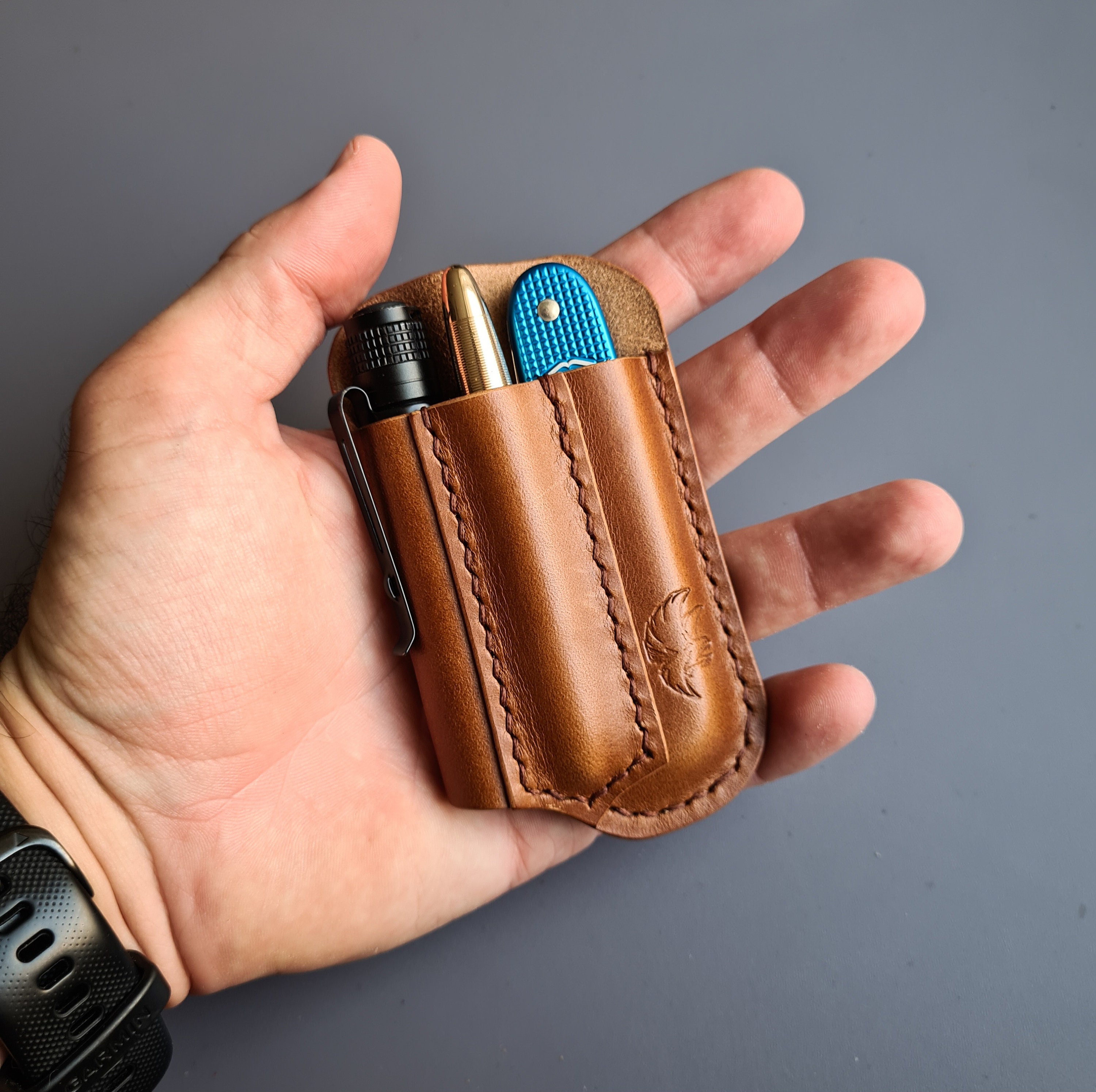 Pocket Organizer - Oak & Honey Leather Goods