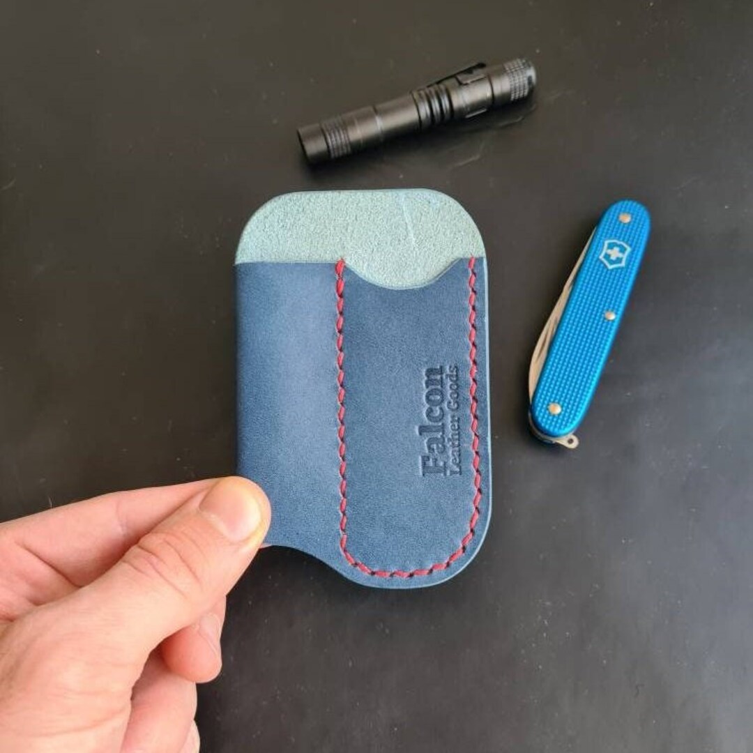 Flashlight and Knife Leather Sheath Flashlight Holder Olight Etsy