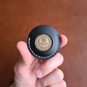 Edc-Münzbeutel mit Löchern auf beiden Seiten, Edc-Challenge-Münzhalter, Edc-Münzenleder, Edc-Lederhalter, Edc, Edc-Münze, Edc-Gear-Leder